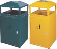 MS Powder Coated Out Door Bin